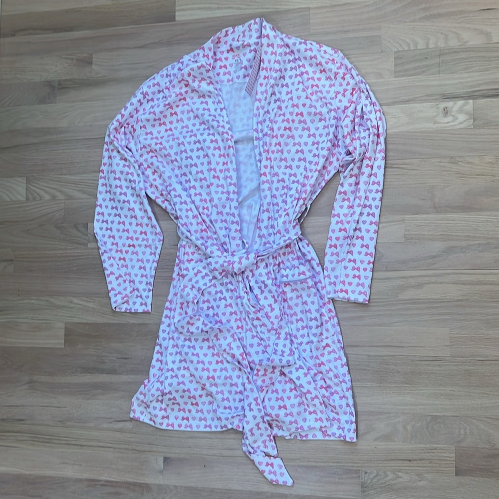 Love shack fancy Roller Rabbit disco bow Blake robe XS/S NWT